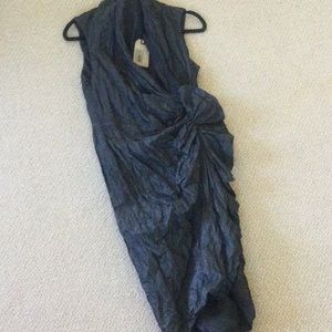 All Saints alloy dress in vintage Eboni